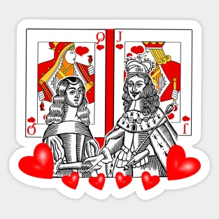 Love Game - King and Queen of Hearts Sticker